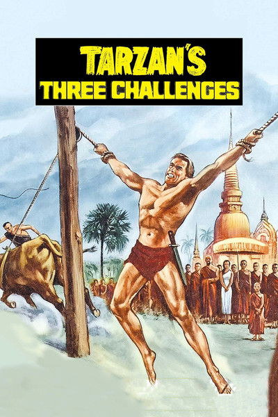 Póster de Los tres desafíos de Tarzán