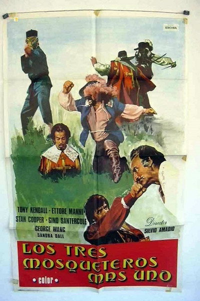 Póster de Los tres mosqueteros más uno