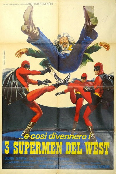 Póster de Los tres superhombres en el Oeste