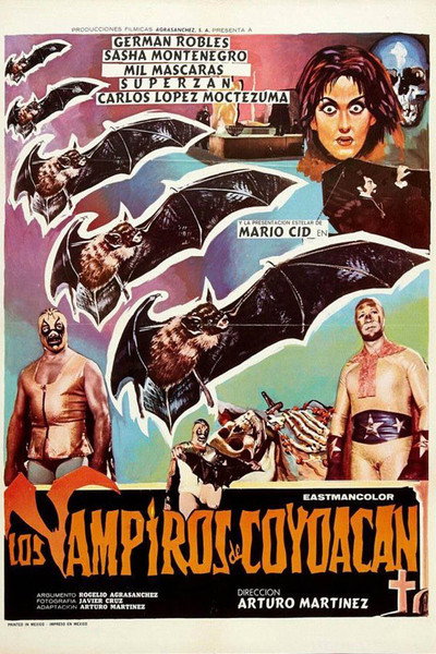 Póster de Los vampiros de Coyoacán