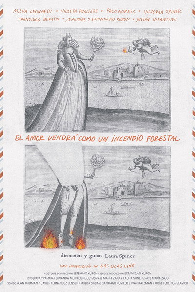 Póster de Love Will Come as a Forestal Fire