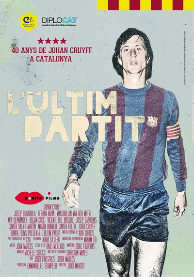 Póster de L'últim partit. 40 anys de Johan Cruyff a Catalunya