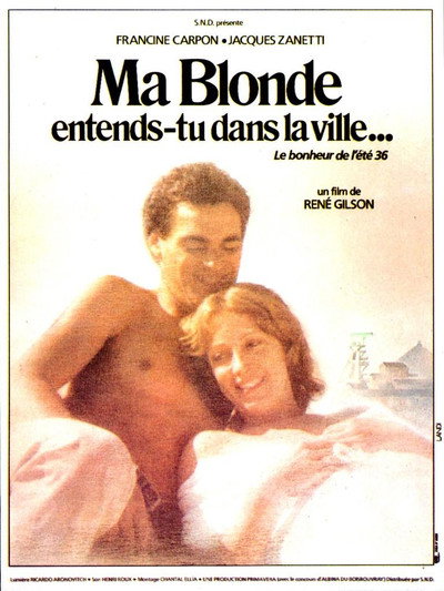 Póster de Ma blonde, entends-tu dans la ville?