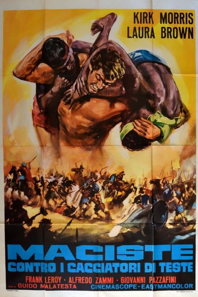 Póster de Maciste contra los cazadores de cabezas