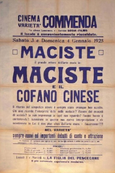 Póster de Maciste und die chinesische Truhe