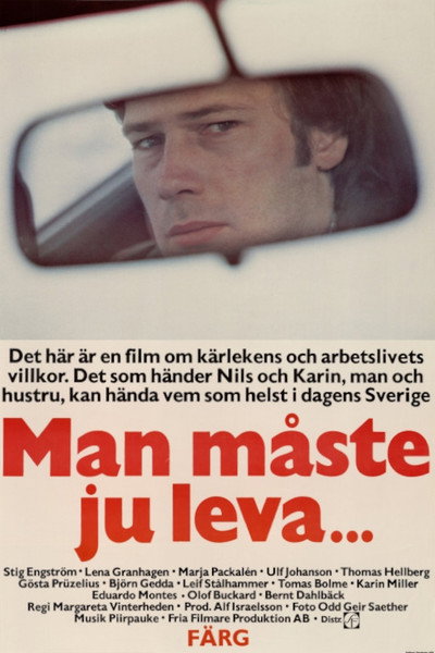Póster de Man måste ju leva...