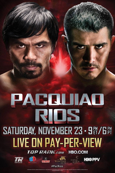 Póster de Manny Pacquiao vs. Brandon Rios