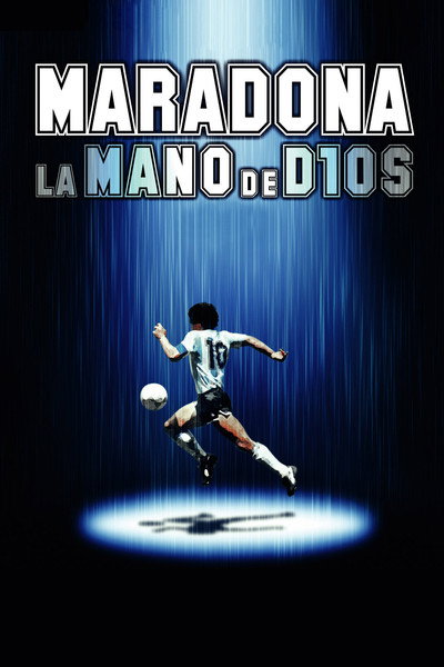 Póster de Maradona, la mano de Dios