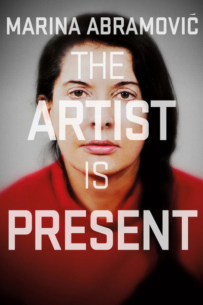 Póster de Marina Abramovic: la artista está presente