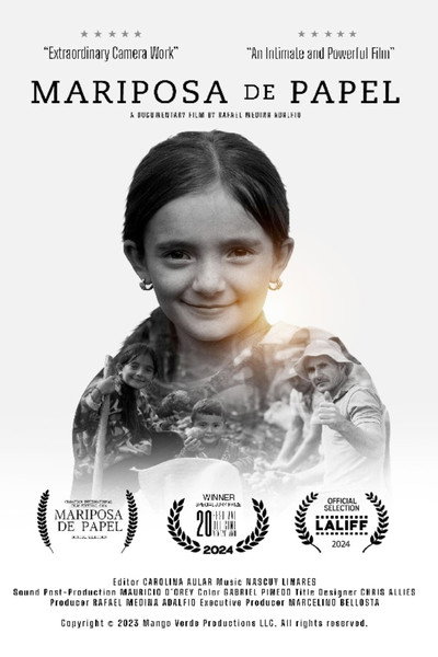 Póster de Mariposa de Papel