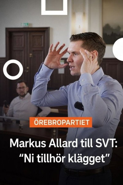 Póster de Markus Allard siktar mot riksdagen: Då blir det åka av