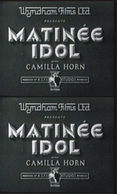 Póster de Matinee Idol