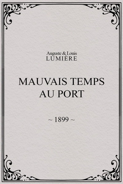 Póster de Mauvais temps au port