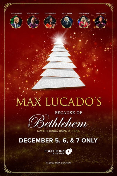 Póster de Max Lucado's Because of Bethlehem