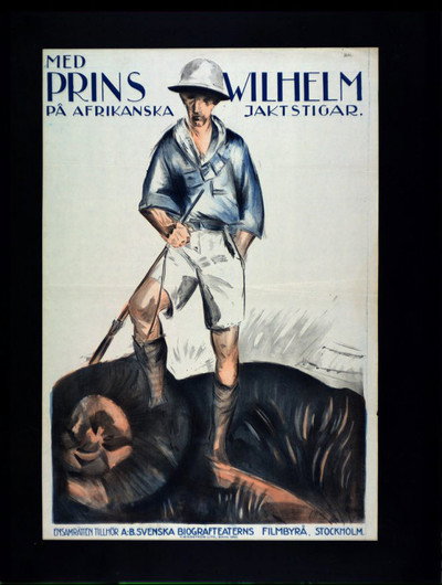 Póster de Med prins Wilhelm på afrikanska jaktstigar