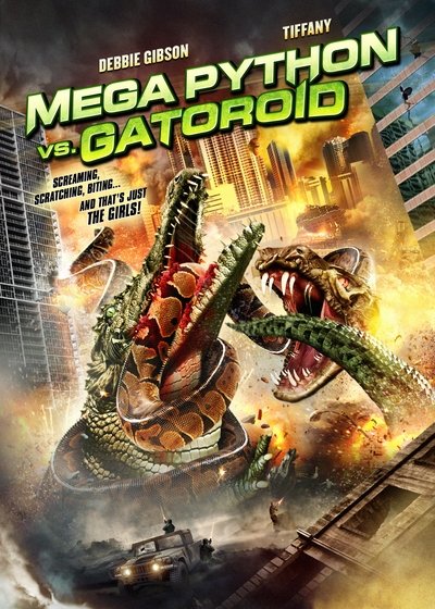 Póster de Mega pitón contra Mega caimán