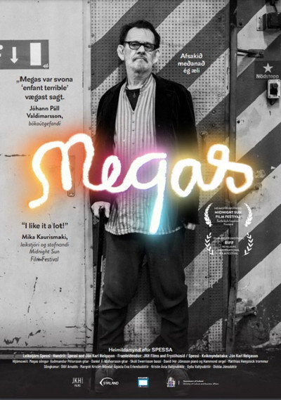 Póster de Megas afsakið meðanað ég æli