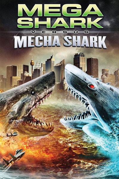 Póster de Megatiburón contra mecatiburón