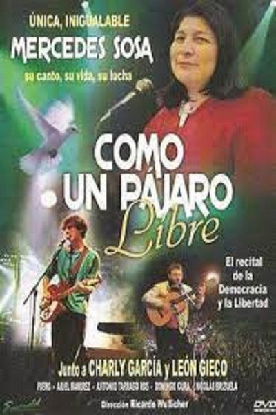 Póster de Mercedes Sosa: como un pájaro libre
