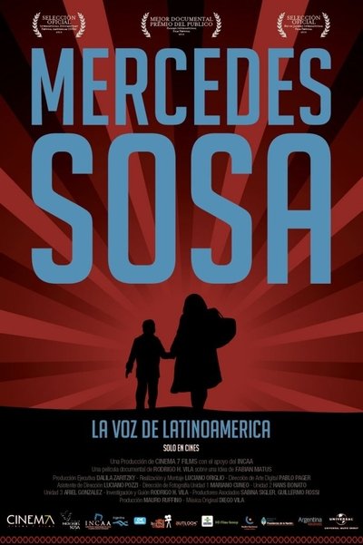 Póster de Mercedes Sosa, La Voz de Latinoamerica