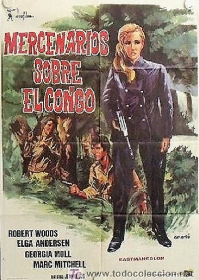 Póster de Mercenarios sobre el Congo