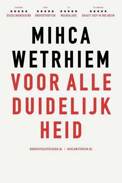 Póster de Micha Wertheim: Voor alle duidelijkheid