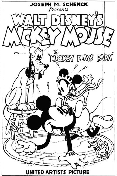 Póster de Mickey Plays Papa
