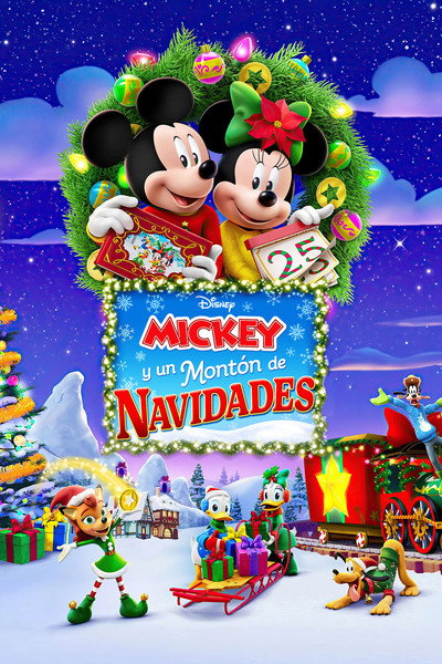 Póster de Mickey y un montón de navidades