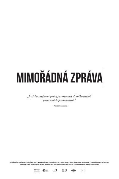 Póster de Mimorádná zpráva