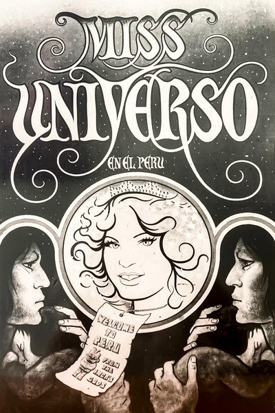 Póster de Miss Universo en el Perú