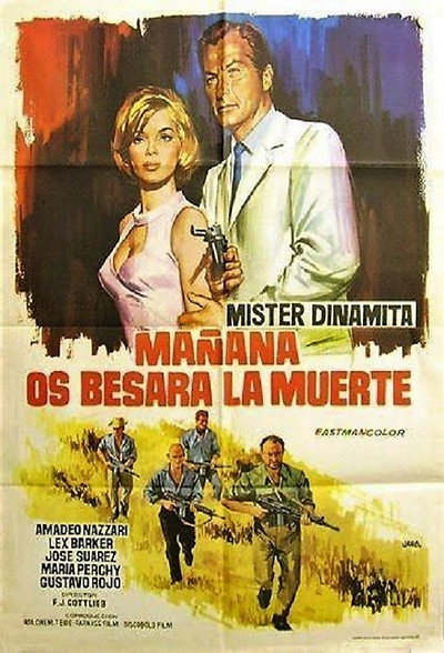 Póster de Mister Dinamita, mañana os besará la muerte