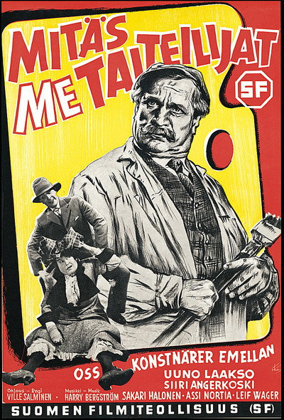 Póster de Mitäs me taiteilijat