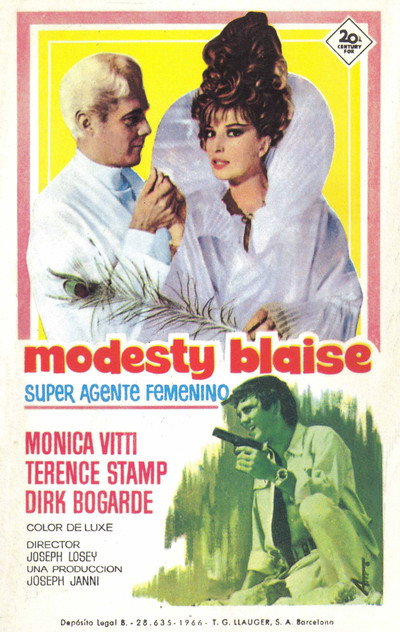Póster de Modesty Blaise, súper agente, súper espía