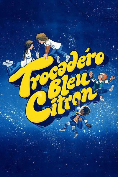 Póster de Monopatín azul-limón