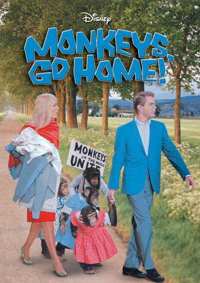 Póster de ¡Monos, fuera!