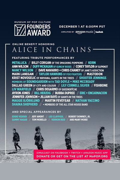 Póster de MoPOP Founders Award Honoring Alice in Chains