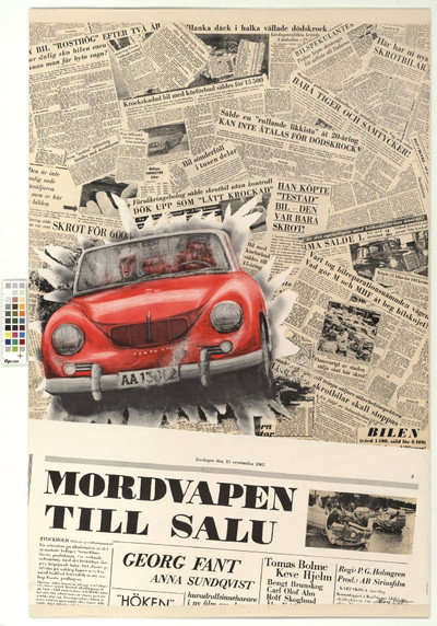 Póster de Mordvapen till salu