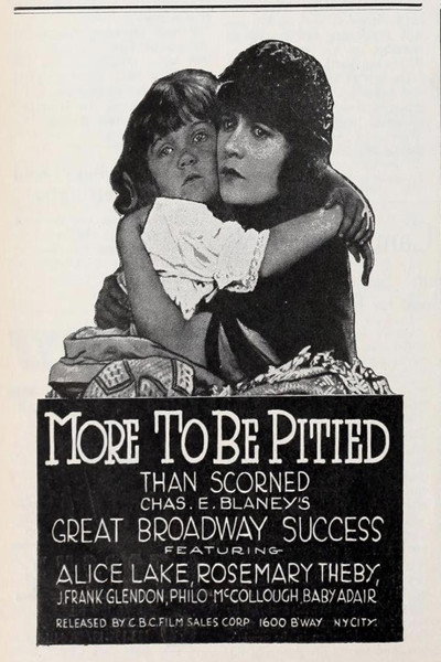 Póster de More to Be Pitied Than Scorned