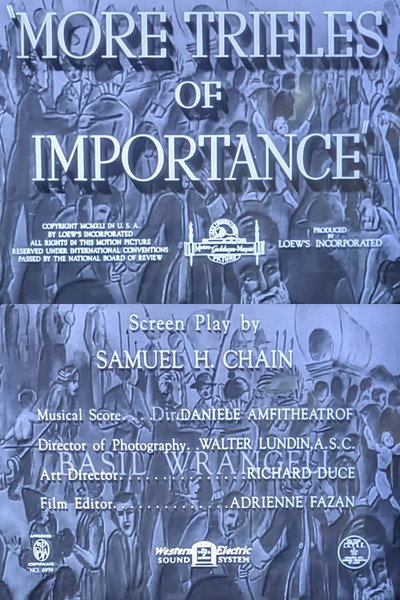 Póster de More Trifles of Importance