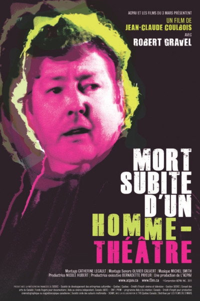 Póster de Mort subite d'un homme-théâtre