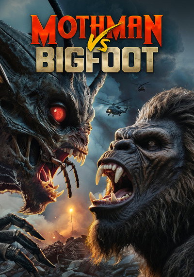Póster de Mothman Vs Bigfoot