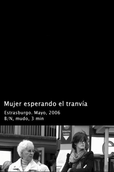 Póster de Mujer esperando al tranvía