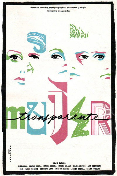 Póster de Mujer transparente