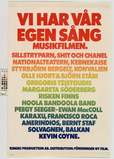 Póster de Musikfilmen