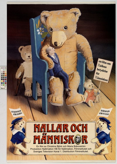 Póster de Nallar och människor