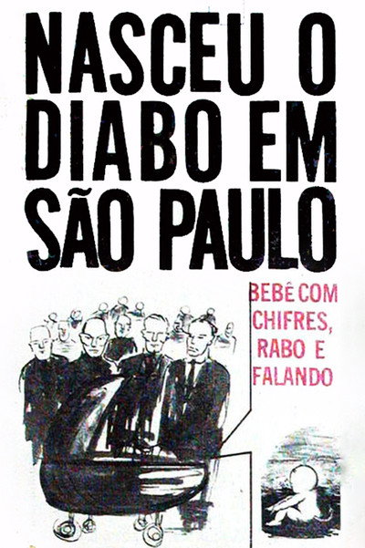 Póster de Nasceu O Bebê Diabo Em São Paulo