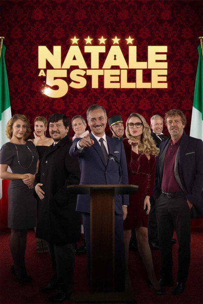 Póster de Navidad 5 estrellas