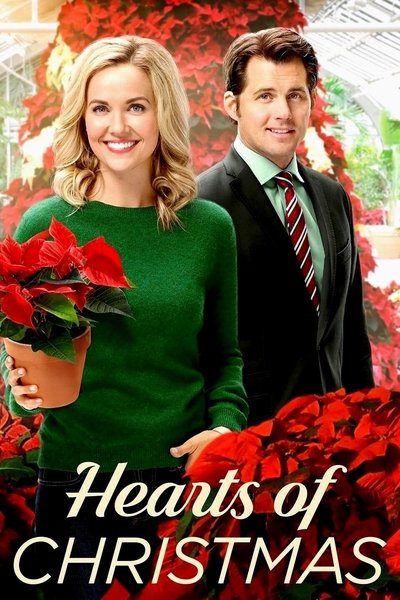 Póster de Navidad de corazón