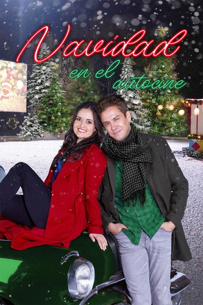 Póster de Navidad en el autocine