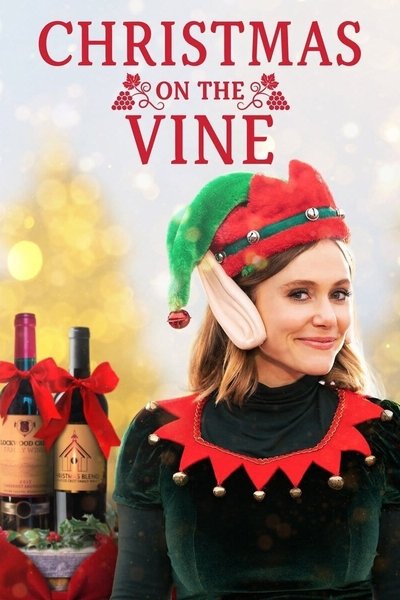 Póster de Navidad en el viñedo